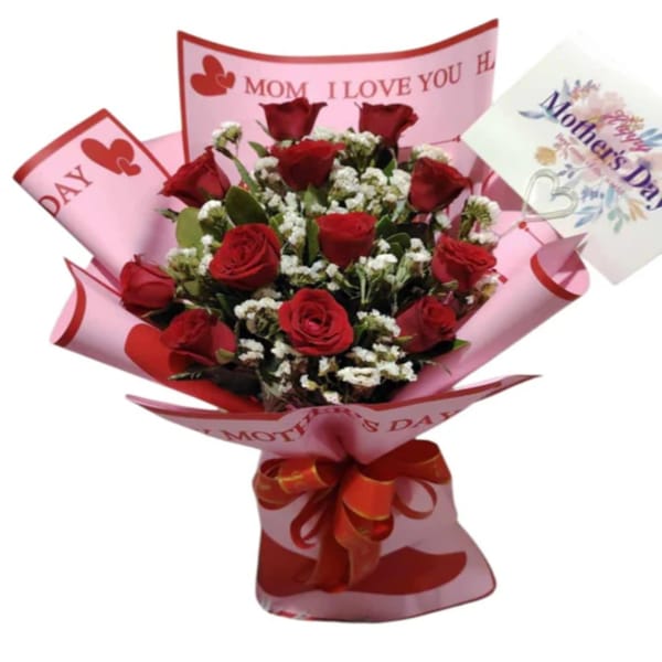 12 Red Roses Bouquet