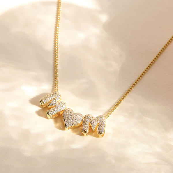 18K Gold Mom Necklace