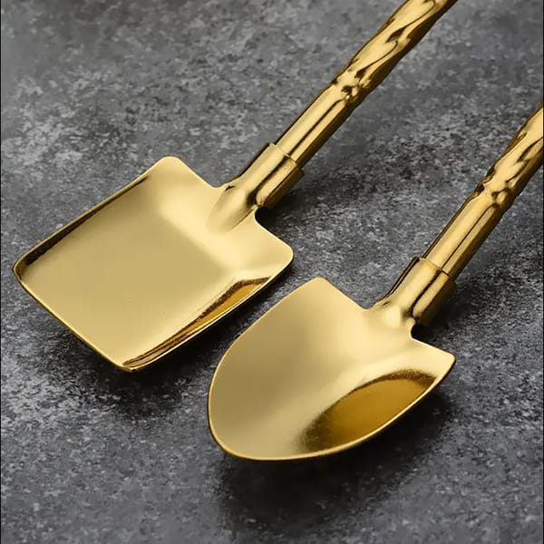 2 in 1 Straw Spoon - Stainless Steel - Assorted - Set Of 4