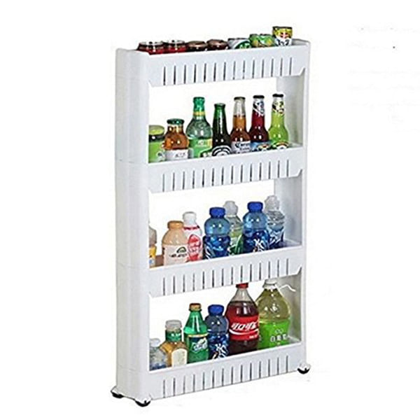 4 Layer Storage Organizer Rack Shelf With Wheels