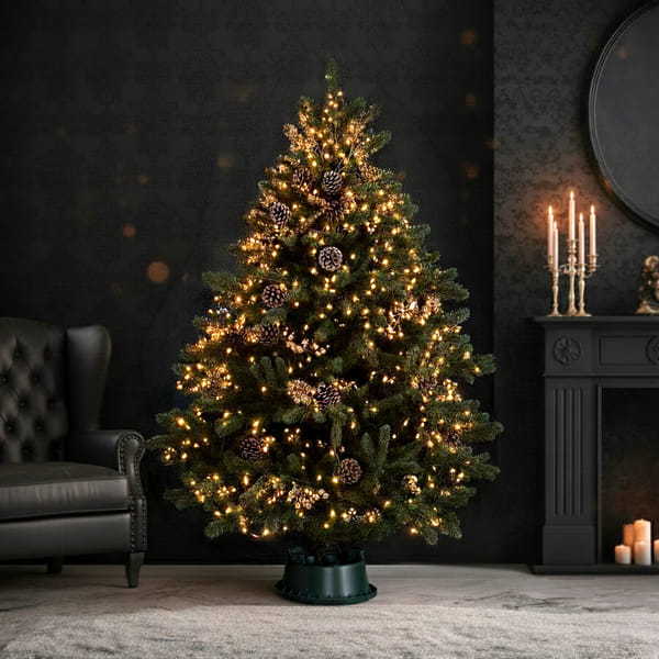 6 to 7 feet Classic Pine Fresh Christmas Tree With Decoration