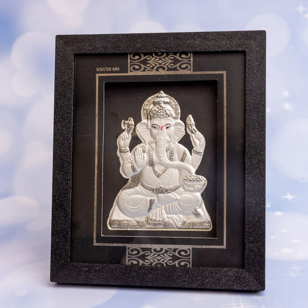 999 Silver Ganesha Frame