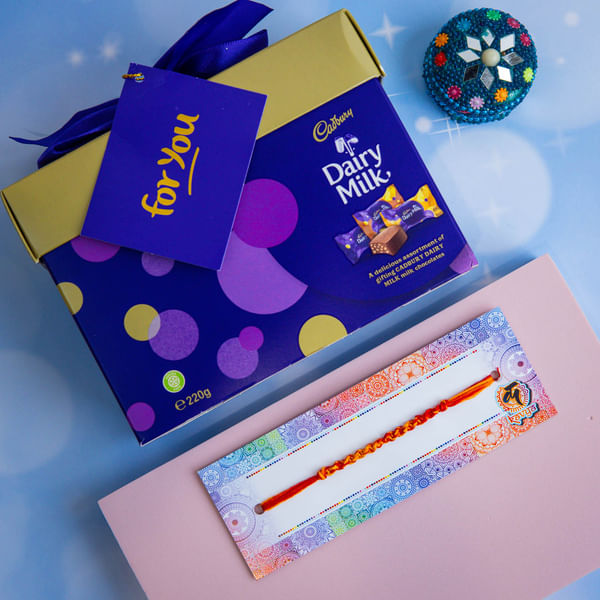 Adorable Dairy Milk Chocolate Gift Box with Dori Dhaga