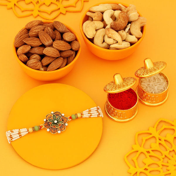 Adorned by Meenakari Rakhi Hamper