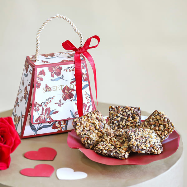 Almond Praline in Floral Box