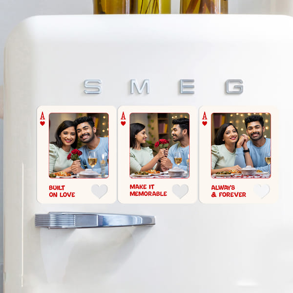 Always & Forever Couple Personalized Fridge Magnet Set