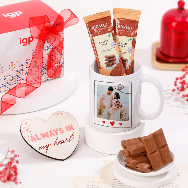 Always in My Heart Personalized Valentine's Hamper