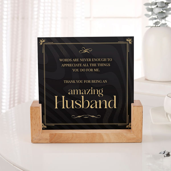 Amazing Husband Appreciation Sandwich Frame