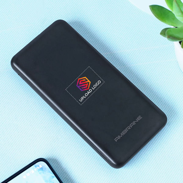 Ambrane Polymer Power bank 10000mAH - Customized With Logo