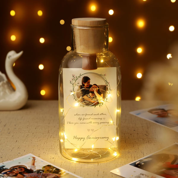 Anniversary Personalized LED Lights Bottle