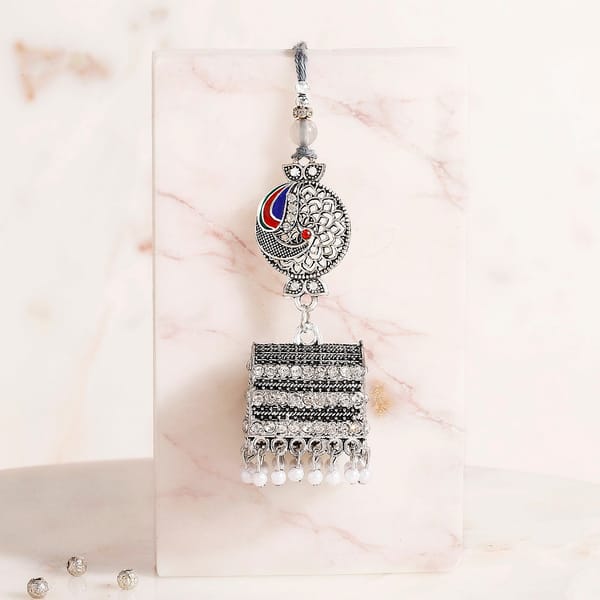 Antique Jhumki Lumba Rakhi