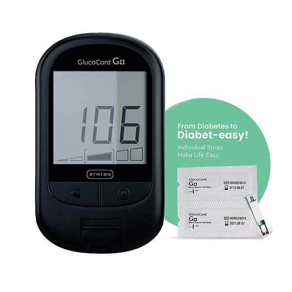 ARKRAY GLUCOCARD G+ BLOOD GLUCOSE METER KIT WITH 10 STRIPS