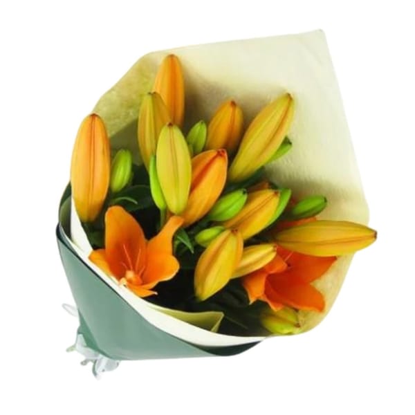 Asiatic Orange Lily Bouquet