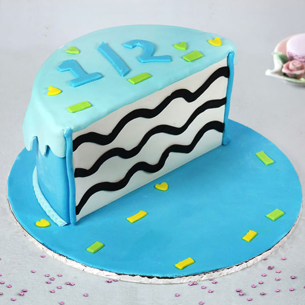Baby Boy Half Year Birthday Cake (1 kg)