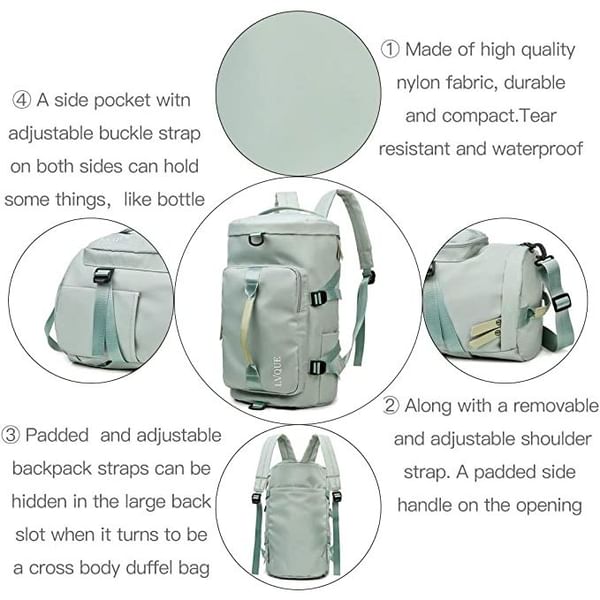 Backpack And Duffle Bag - Single Piece