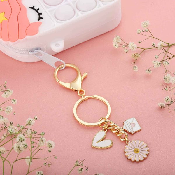 Bag Charm With Keychain - Love Letter - Single Piece