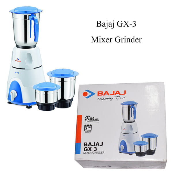 Bajaj GX 3 500-Watt Mixer Grinder