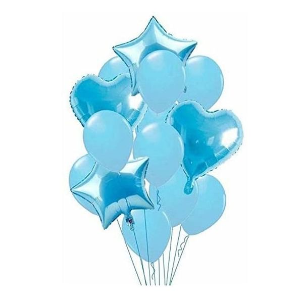 Balloons - Blue Party Bouquet - Set Of 10