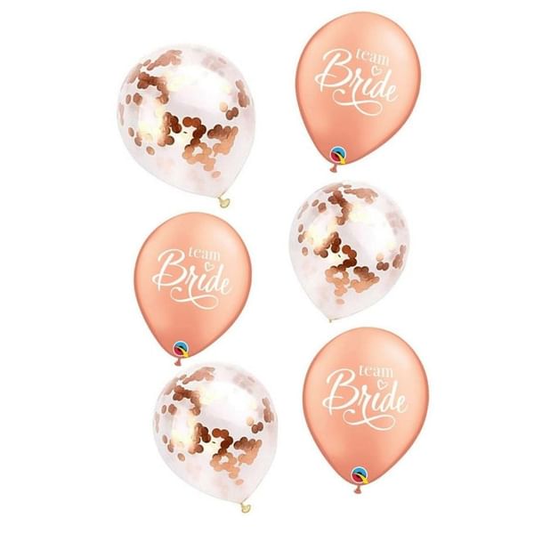 Balloons - Team Bride - Latex - Set Of 6