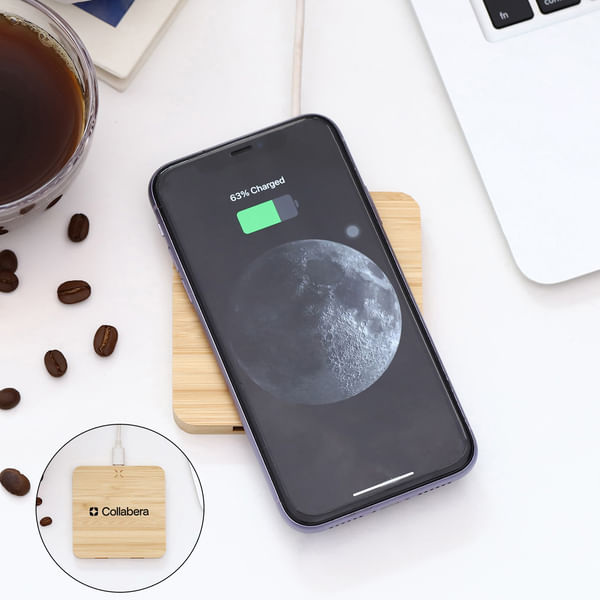 Bamboo Wireless Charger - Square