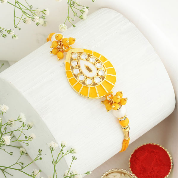 Beautiful Meena and Kundan Rakhi