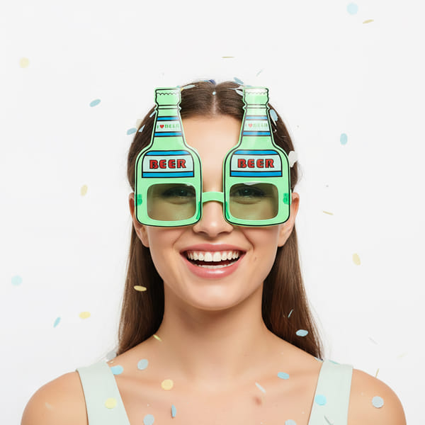 Beer Bottle-Shaped Party Goggles