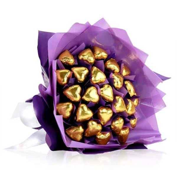 Belgian Chocolate Heart Bouquet