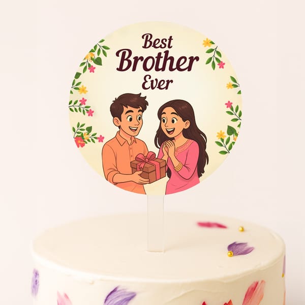 Best Brother Ever Cake Topper