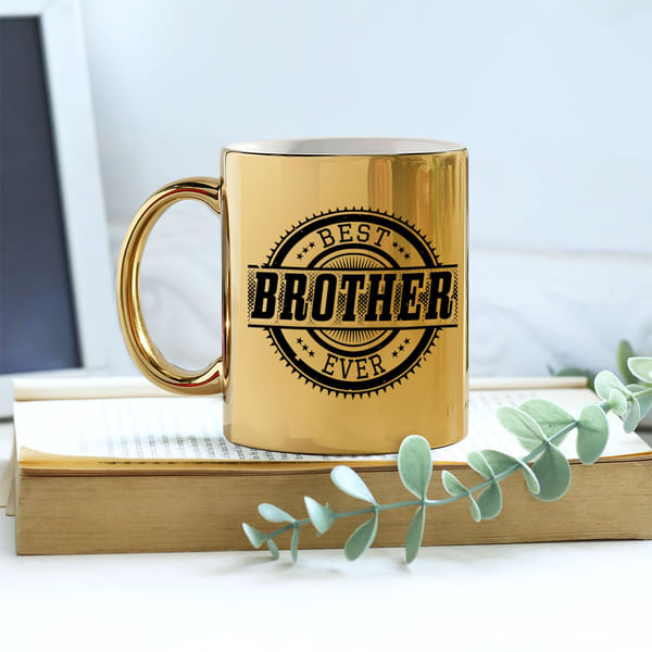 Best Brother Ever Personalized Metallic Mug