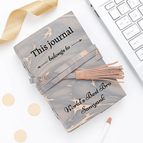 Best Brother Personalized Leather Journal