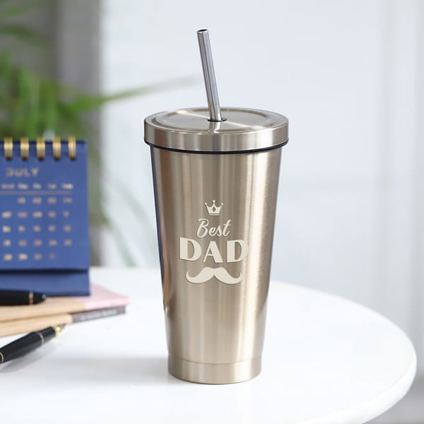 Best Dad Golden Tumbler