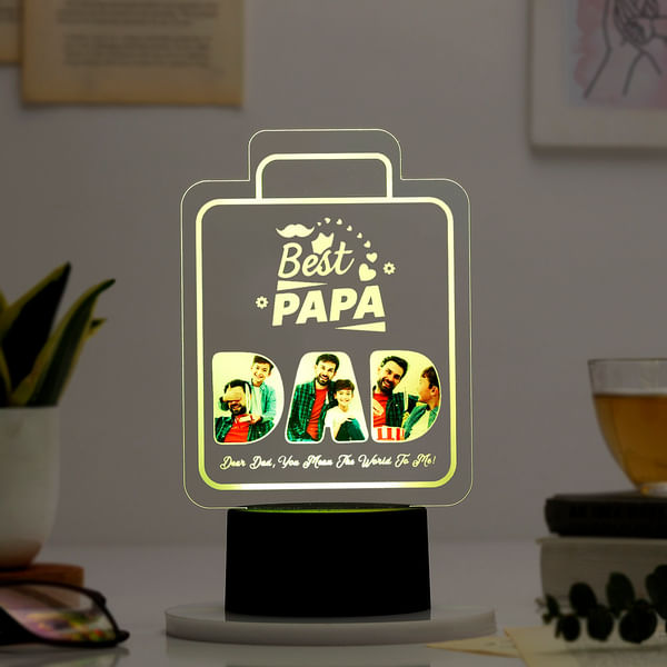Best Papa - Personalized LED Lamp