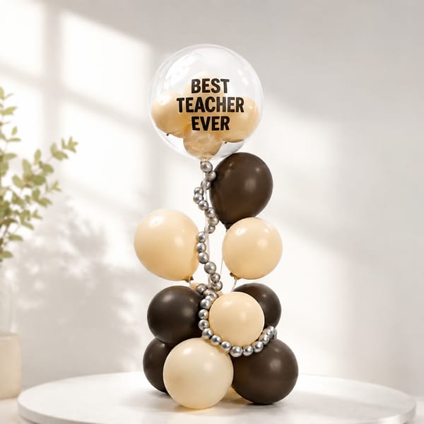 Best Teacher Ever Balloon Decor