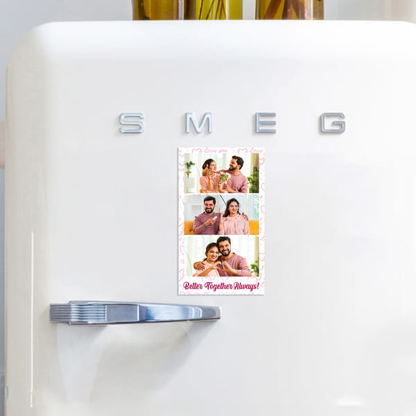Better Together Personalized Anniversary Fridge Magnet