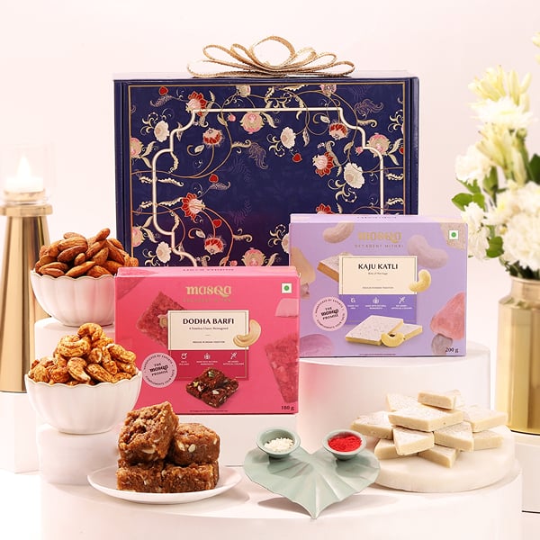 Bhai Dooj Assorted Mithai & Nuts Hamper