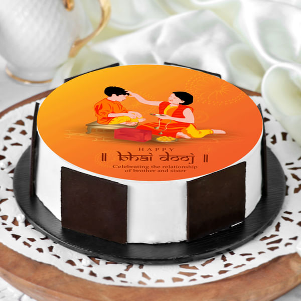 Bhai Dooj Special Poster Cake (1 Kg)