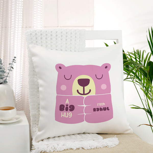 Big Hug Personalized Valentine's Day Cushion Gift