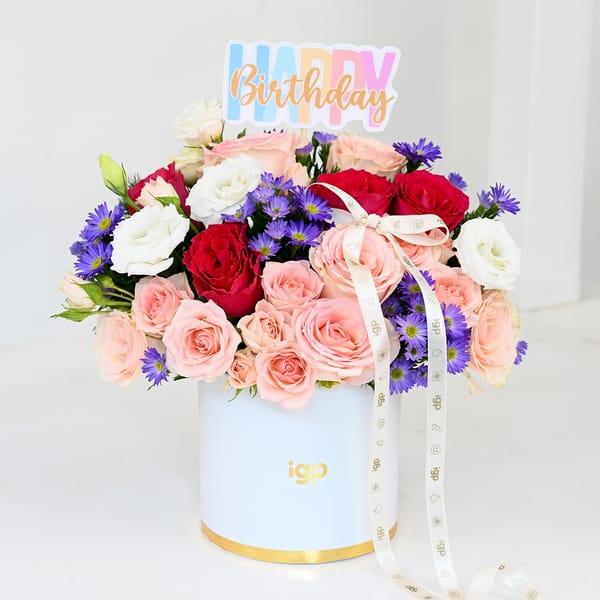 Birthday Blush Floral Arrangement