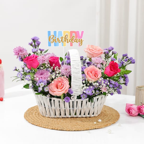 Birthday Purple Blush Arrangement