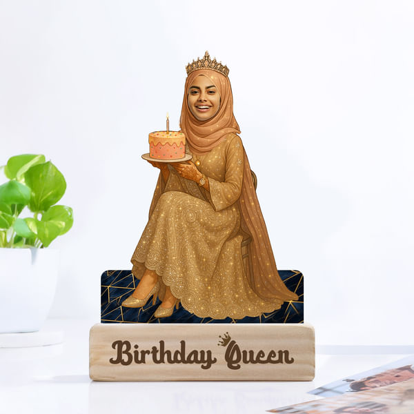 Birthday Queen Personalized Caricature