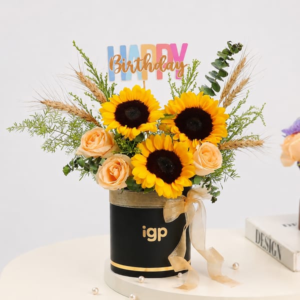 Birthday Sunflowers for Leo