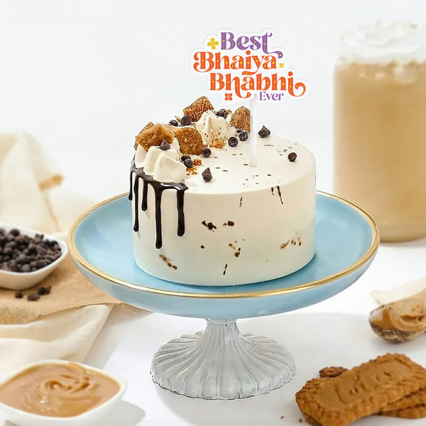 Biscoff Bliss Bento Cake for Bhaiya Bhabhi