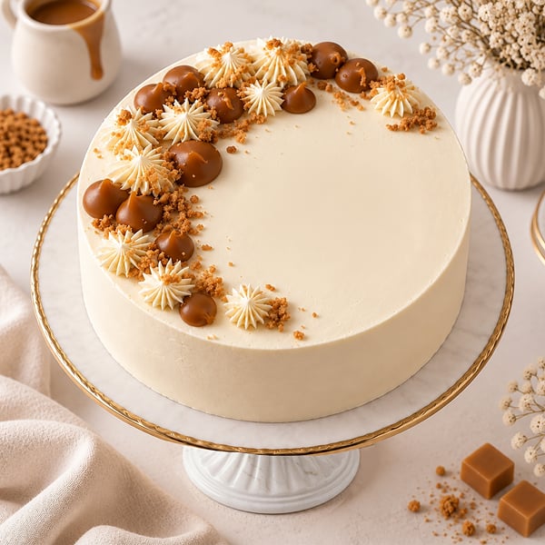 Biscoff Crescent Cream Cake