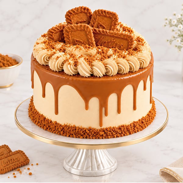 Biscoff Drip Indugence Cake