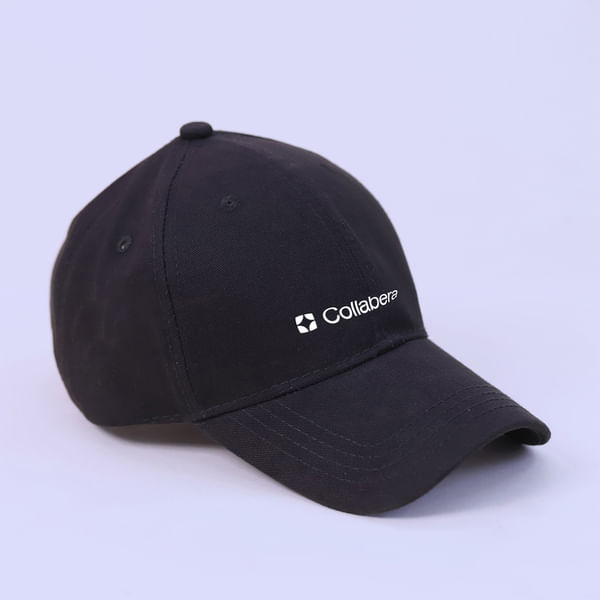 Black Embroidered Cap