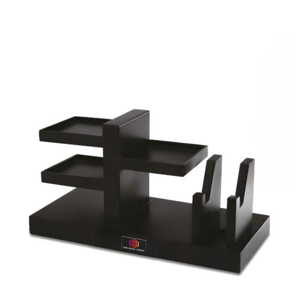 Black Multi-Purpose Desk Organizer