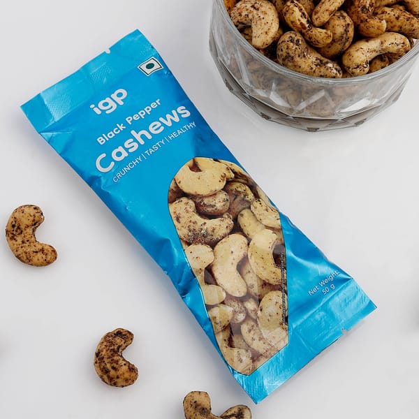 Black Pepper Cashews 50g