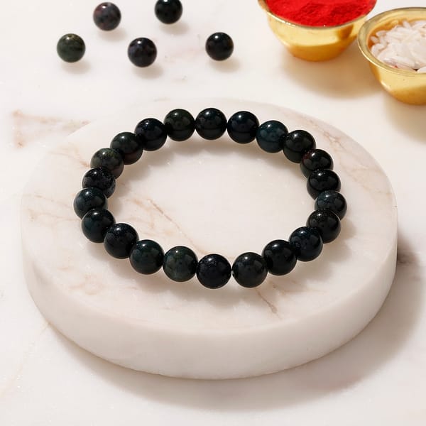 Bloodstone Gemstone Bracelet Rakhi