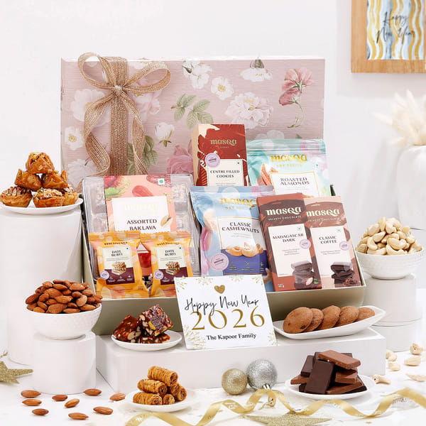 Blooming Celebrations Personalized New Year Gift Hamper