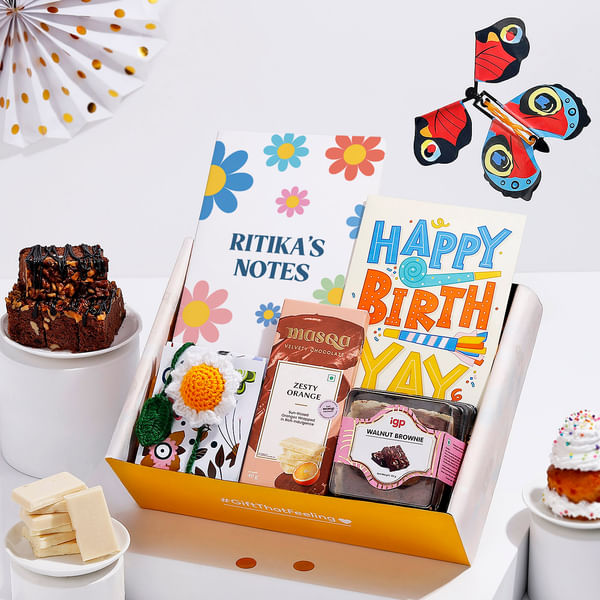 Blooming Indulgence Personalized Birthday Hamper For Her